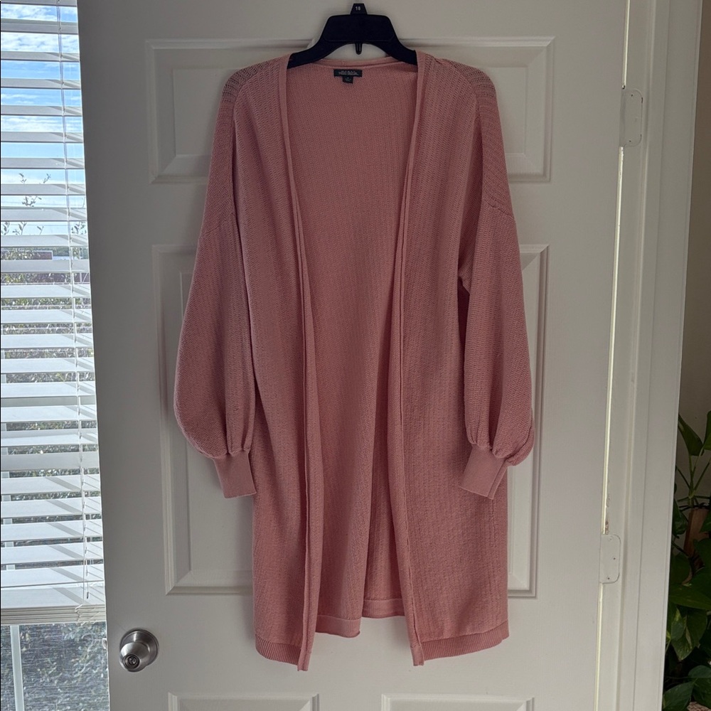 Wild Fable Blush Pink Open-Front Cardigan